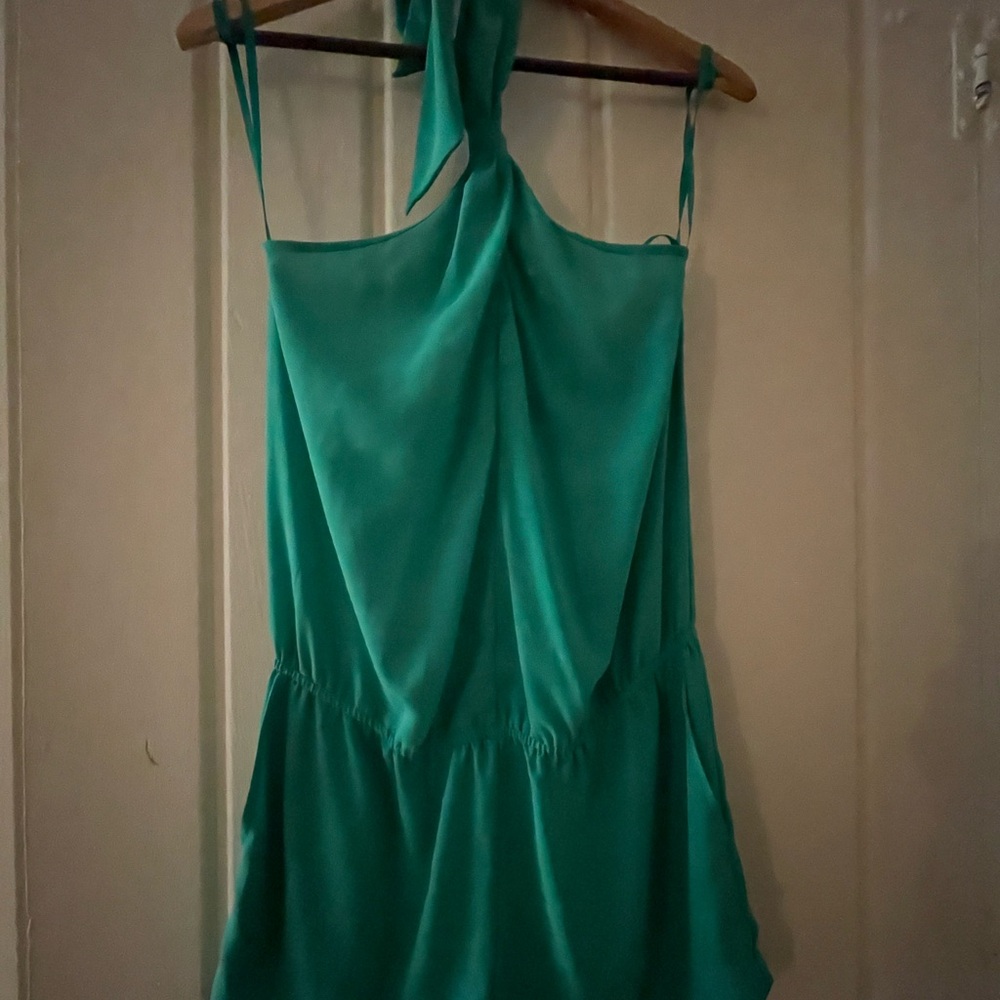 BCBGMaxAzria Teal Jumpsuit